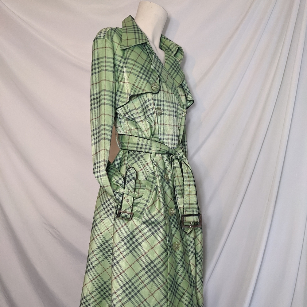 X'Donna | plaid trench coat | hobo denim | L